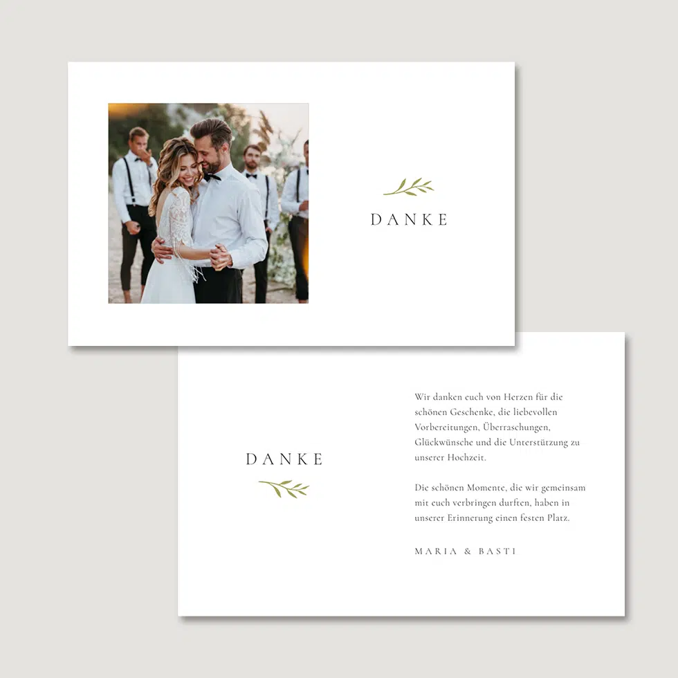 Dankeskarte Zweig â Bild 2