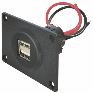 Doppelsteckdose Power USB Pro Car mit Montageplatte 12 – 24 V