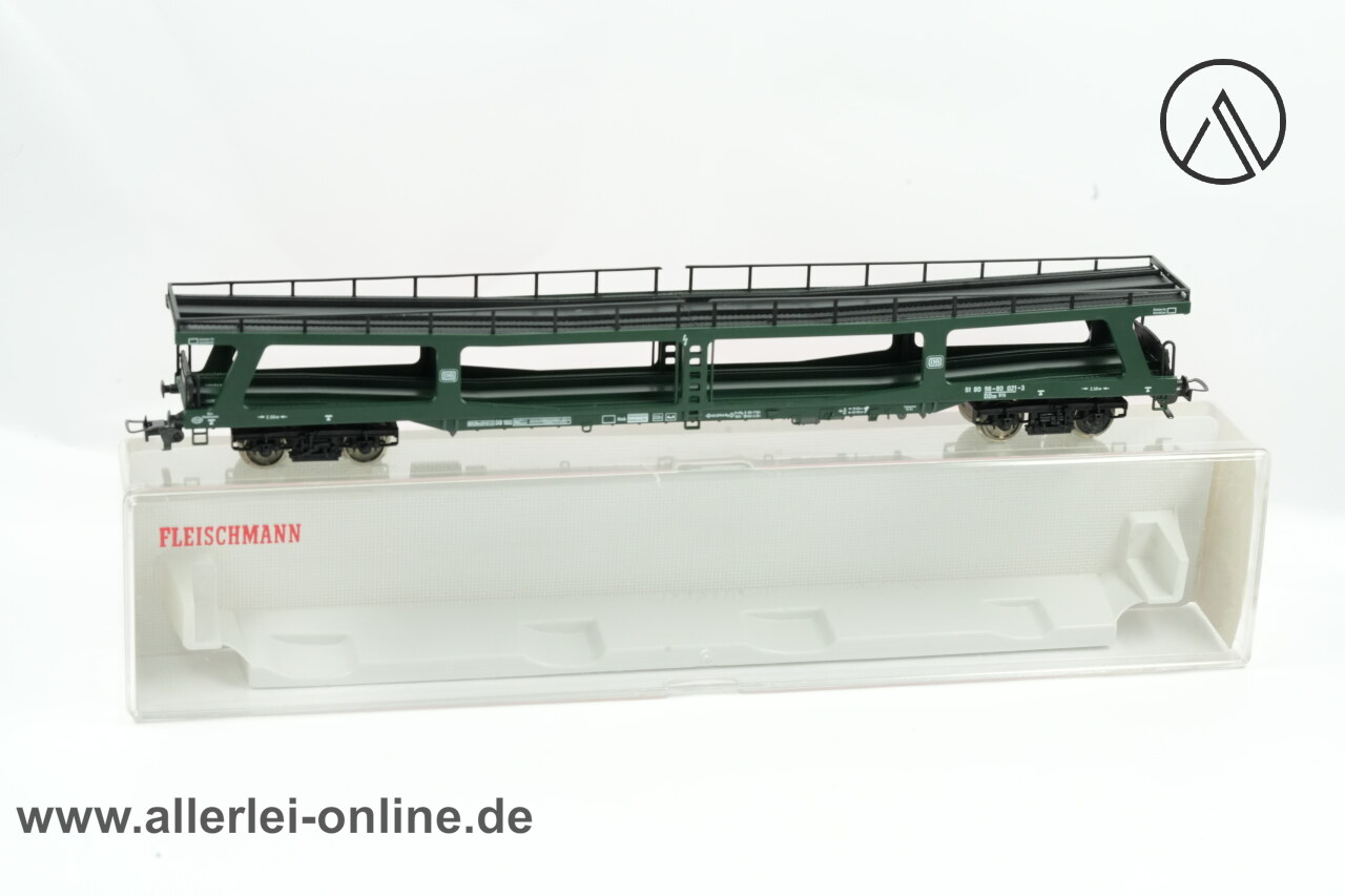 Fleischmann H0 | Fleischmann 5285 Autotransportwagen ,unbeladen | 4-Achs Güterwagen der DB mit OVP – Bild 2