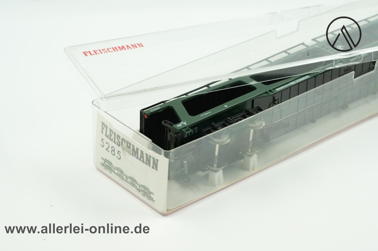 Fleischmann H0 | Fleischmann 5285 Autotransportwagen ,unbeladen | 4-Achs Güterwagen der DB mit OVP – Bild 8