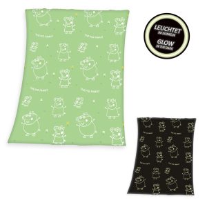 Peppa Wutz Decke – Glow Green
