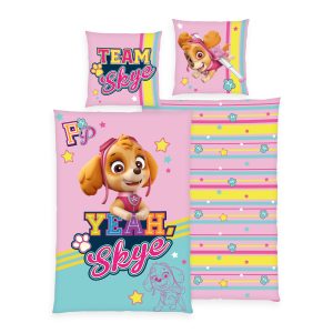 Paw Patrol Bettwäsche-Set ‘Team Skye’ – 135×200 cm, Linon
