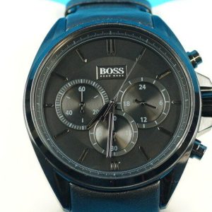 HUGO BOSS Chronograph | DRIVER CHRONO | 1513061 | Lederarmband ,schwarz