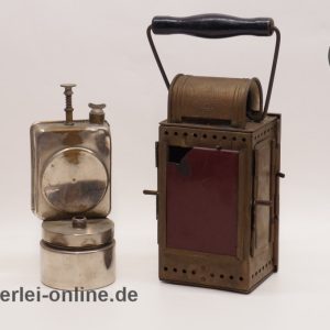 Deutsche Bahn | DB Messing Eisenbahner Karbidlampe | A. SARTORIUS Wuppertal 1958